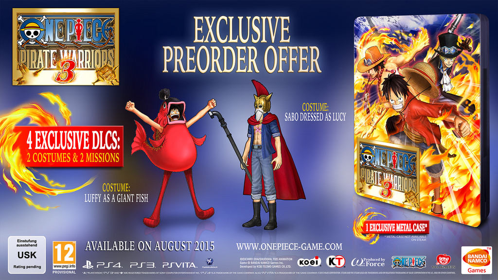 One Piece Pirate Warriors 3 Coming To Ps4 Ps3 And Ps Vita This Summer